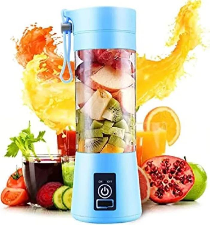 Portable Electric Juicer Blender Blue Rechargeable Fast Charging